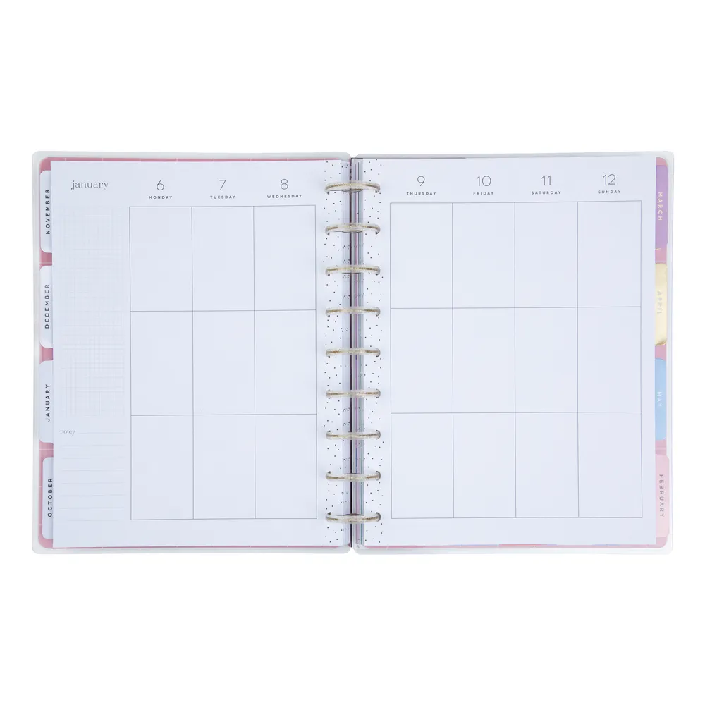 2024 Playful Pups Happy Planner - Classic Vertical Layout - 18 Months