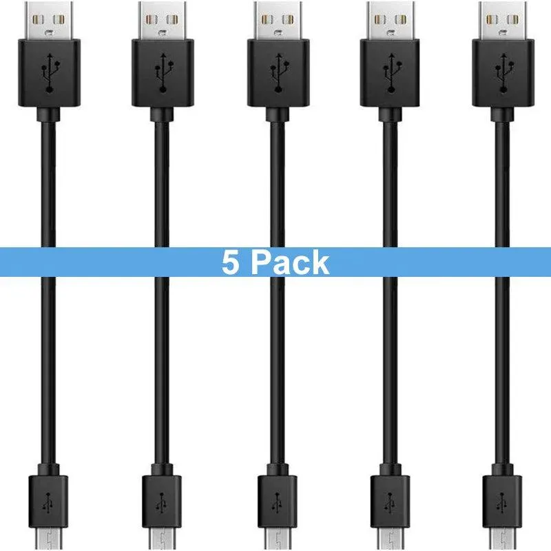 25cm Tangle-Free Micro USB Charging Cable for Android Devices & Power Banks - Portable & Durable