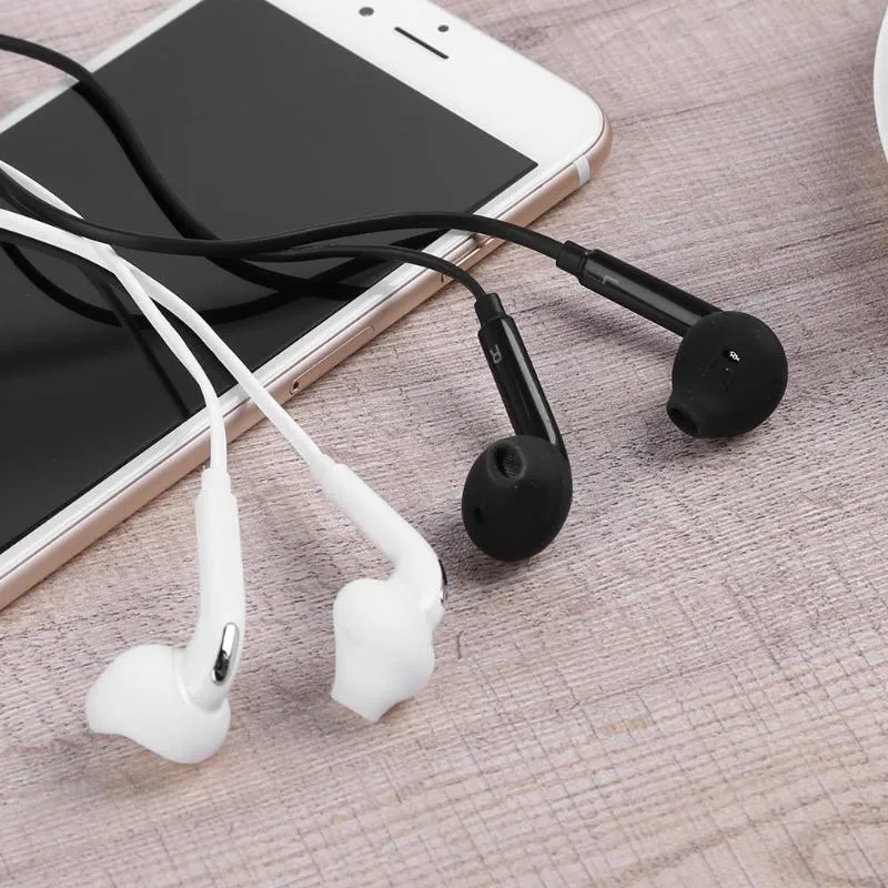 3.5mm In Ear Wired Earphon Dual Channel Stereo Earphones Flat Head Plug Handsfree Gaming Earpiece Headset for S6 Note4