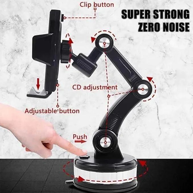 360° Car Suction Phone Holder Stand