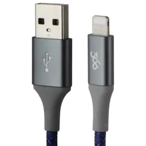 360 Electrical - Habitat (8-Ft) Braided Kevlar USB to Lightning 8-Pin Cable BLUE