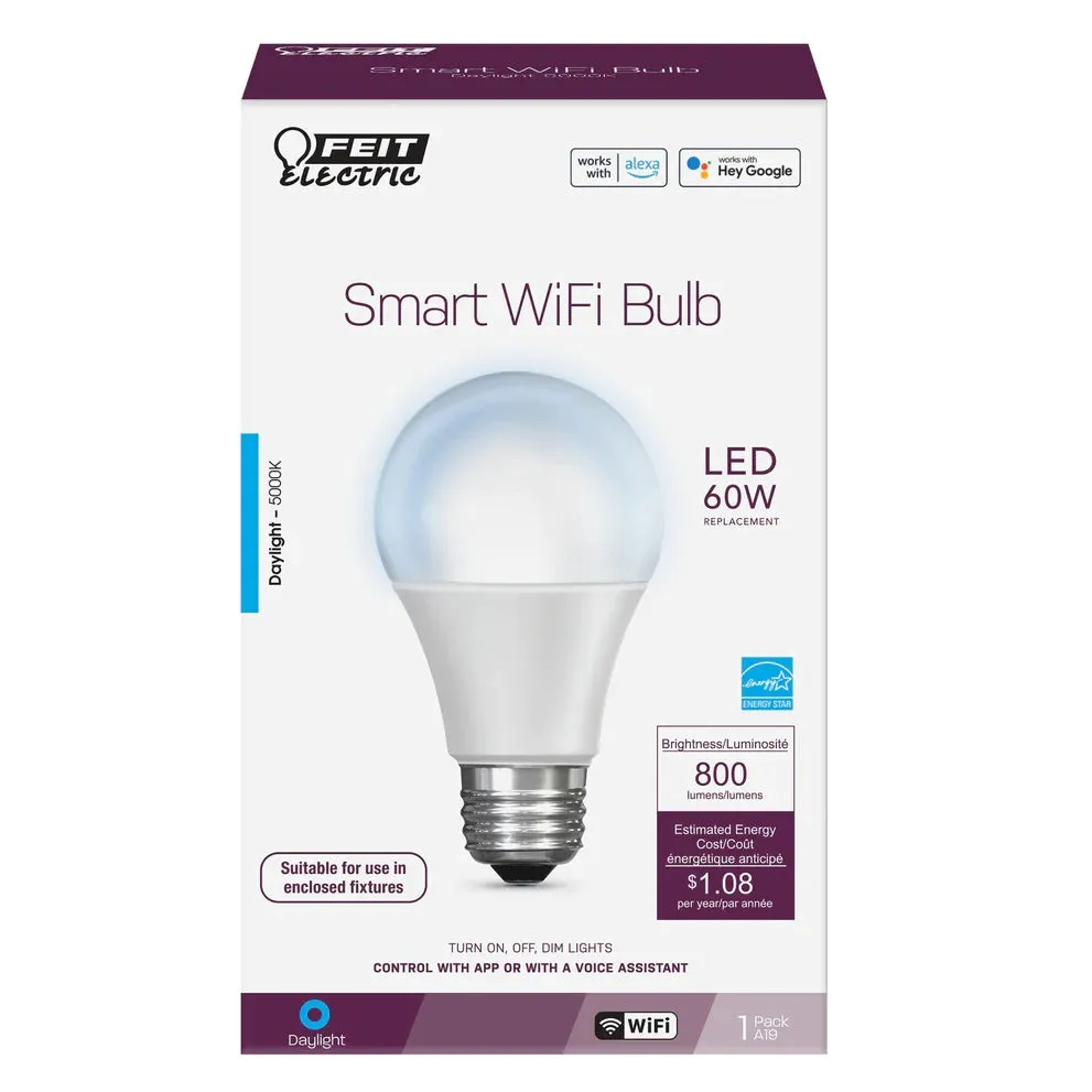 60W LED A19 Smart WiFi Bulb OM60/9