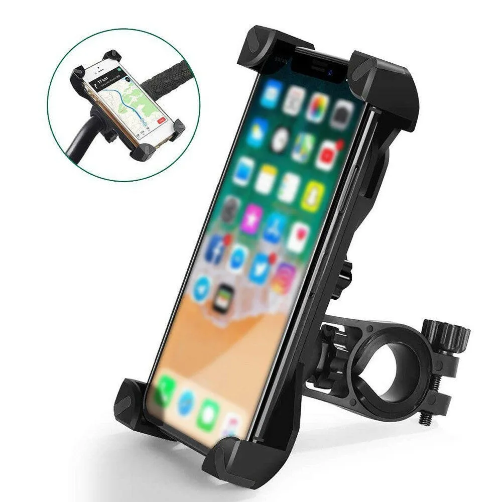 Anti-Shock Mountain Bike Phone Bracket 360¡ã Rotation Base Multiple Bikes Universal 3.5 -6.5In Phone Bracket