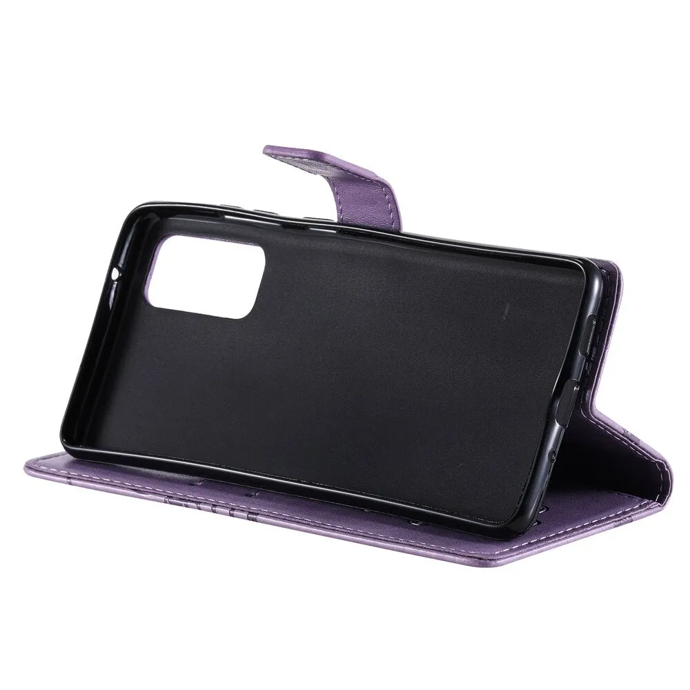 Anymob Samsung Black Flip Leather Case Wallet Cover Stand Cover