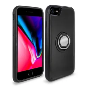 Apple iPhone 7 Plus / iPhone 8 Plus Shockproof Hybrid Magnetic Holder Ring Stand With Mirrored Card Slot Case by Modes