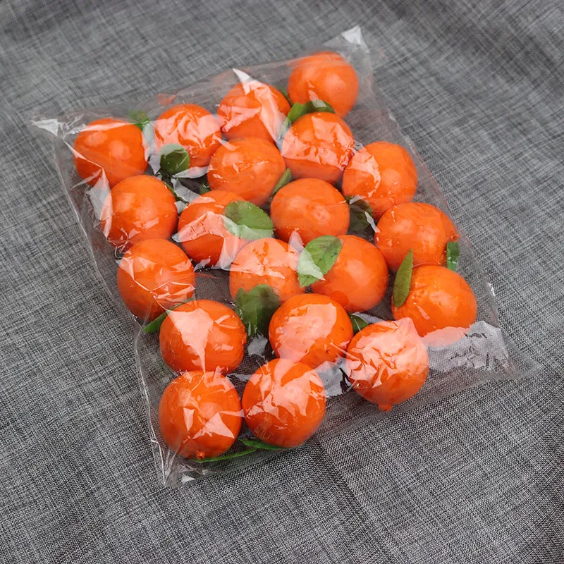 Babymoon Plastic Artificial Oranges | Decorative Add-ons | Photography Props | Set of 20