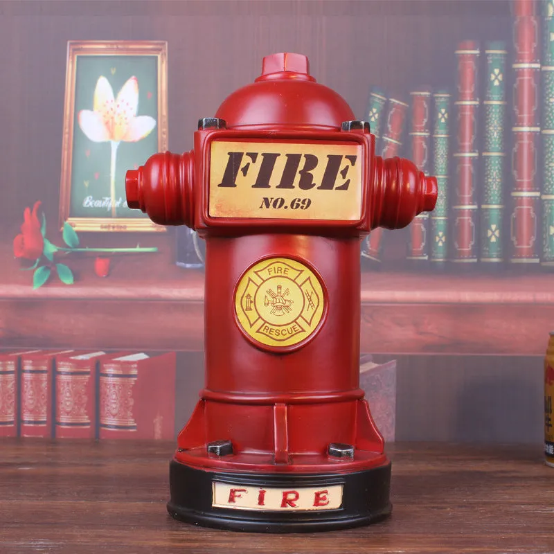 Babymoon Resin Retro Miniature Fire Hydrant | Decorative Add-ons | Baby Photography Props