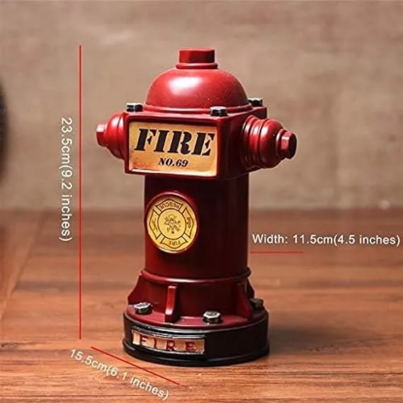 Babymoon Resin Retro Miniature Fire Hydrant | Decorative Add-ons | Baby Photography Props