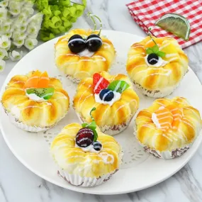 Babymoon Soft Artificial Fruit Buns | Decorative Add-ons | Photography Props | Set of 6pc