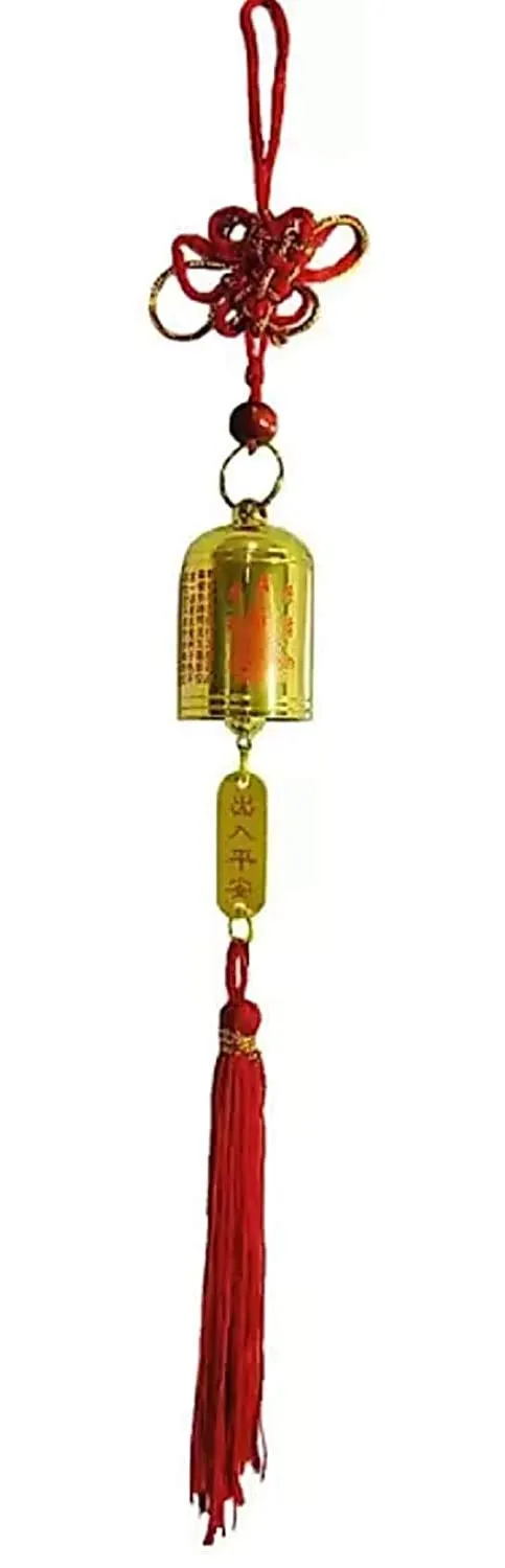 BANSIGOODS ar Hanging Door Hanging Tibetian FengShui Lucky Bell Hanging for Home/Ornament/Spiritual/Pooja/Decorative Showpiece - 30 cm Approx