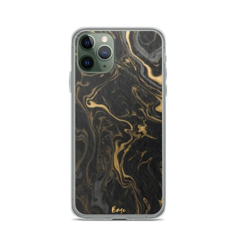 Base Apparel iPhone Case - Black Marble