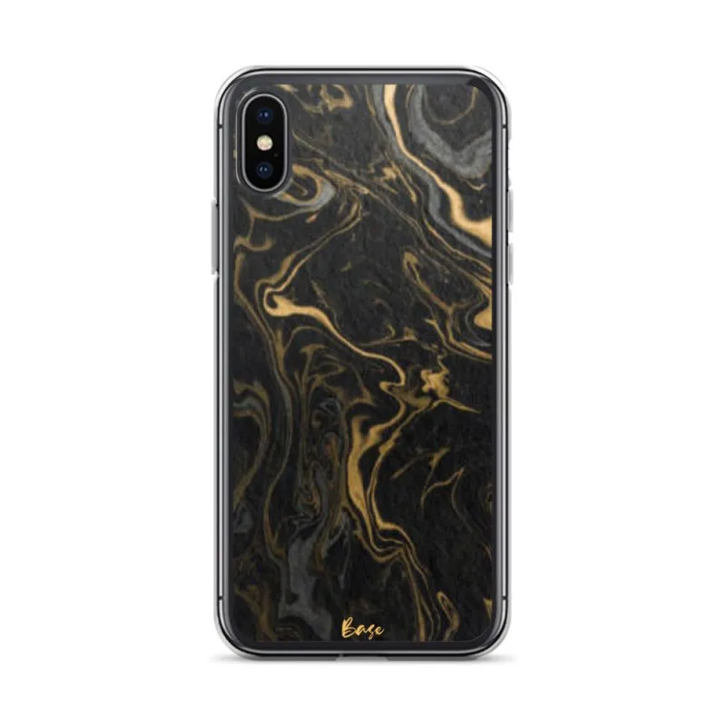 Base Apparel iPhone Case - Black Marble