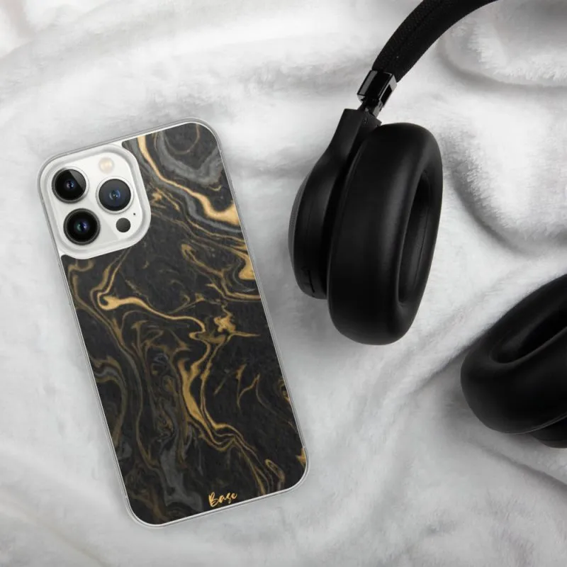 Base Apparel iPhone Case - Black Marble