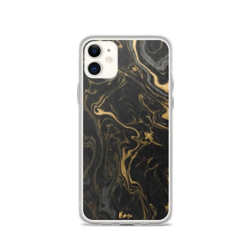 Base Apparel iPhone Case - Black Marble