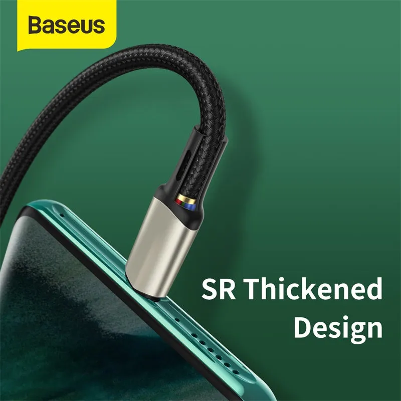 Baseus Cafule Vooc Certified USB Type C 5A Quick Charging Cable 5A 1M Black(CATKLF-VA01)