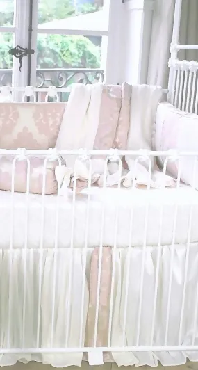 Blush Petal 3 Piece Crib Bedding Set