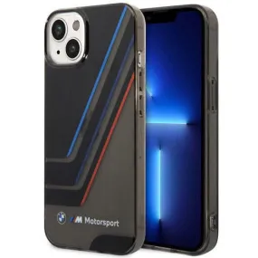 BMW Motorsports PC/TPU BLACK MOTORSPORT COLLECTION IML PRINTED TRICOLOR STRIPES - iPhone 14