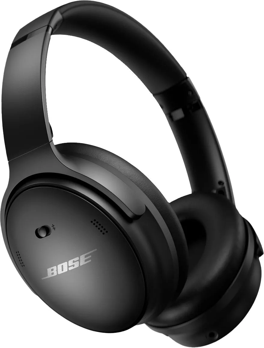 Bose - QuietComfort 45 Wireless Noise Cancelling Over-the-Ear Headphones - Triple Black