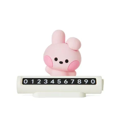 BT21 MININI CAR FIGURE PHONE NUMBER PLATE