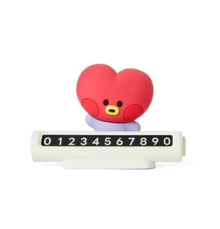 BT21 MININI CAR FIGURE PHONE NUMBER PLATE