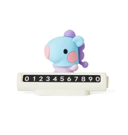 BT21 MININI CAR FIGURE PHONE NUMBER PLATE