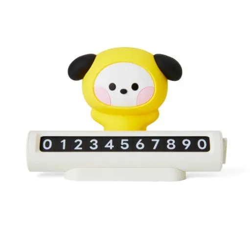 BT21 MININI CAR FIGURE PHONE NUMBER PLATE