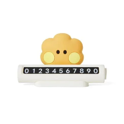 BT21 MININI CAR FIGURE PHONE NUMBER PLATE