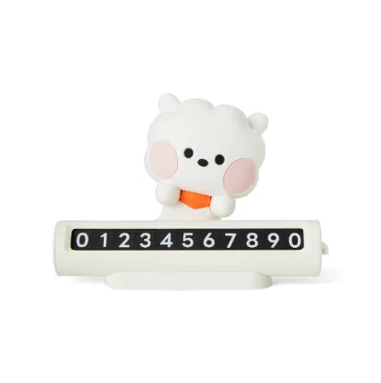 BT21 MININI CAR FIGURE PHONE NUMBER PLATE