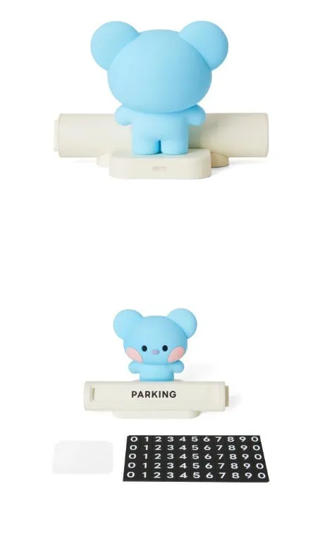 BT21 MININI CAR FIGURE PHONE NUMBER PLATE