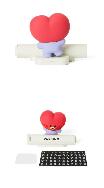 BT21 MININI CAR FIGURE PHONE NUMBER PLATE