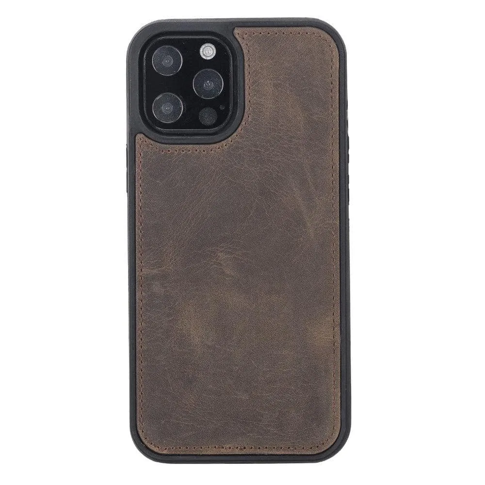 Carter iPhone 13 PRO Detachable Wallet Case, Dark Brown