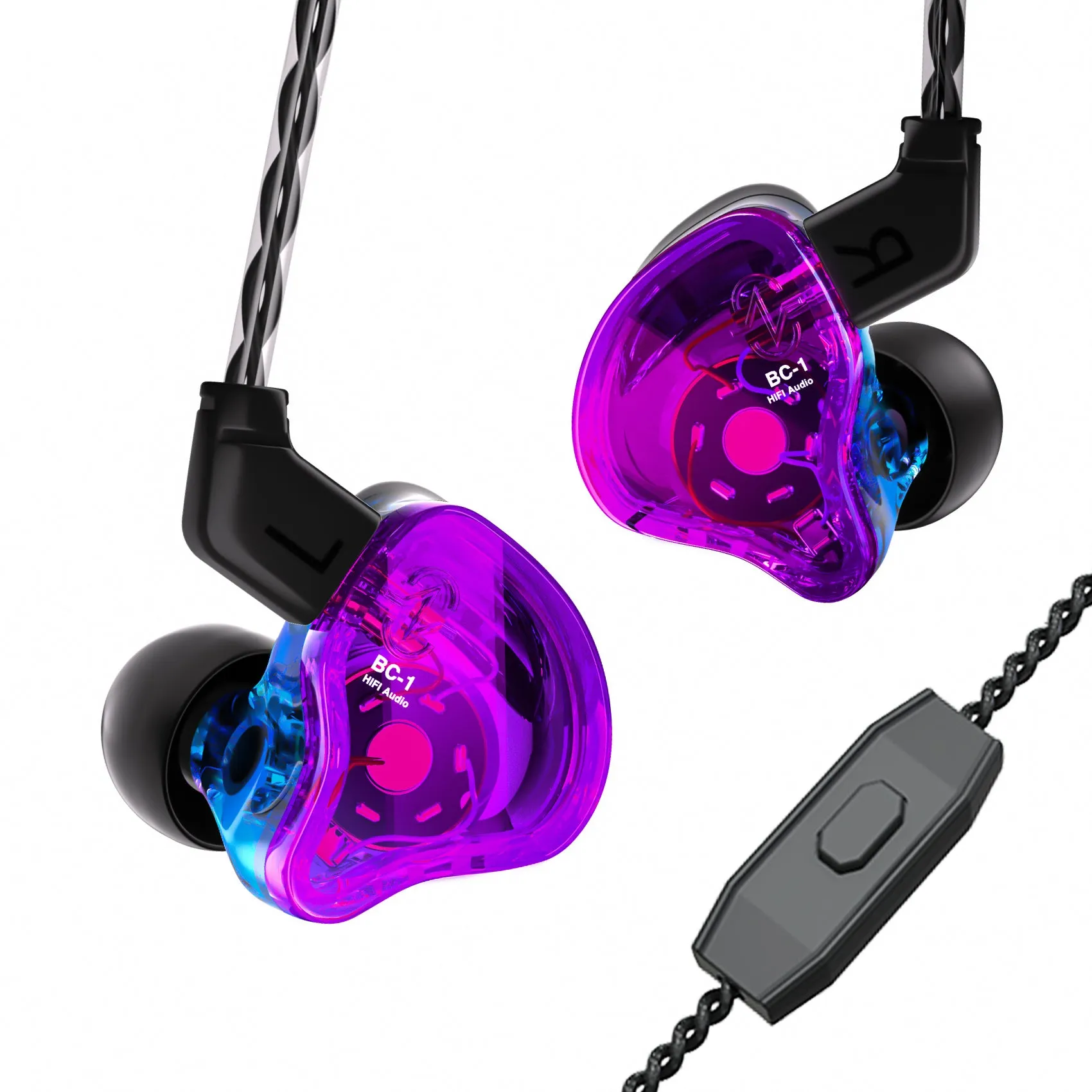 【CCZ Melody】Best IEM Earbud Earphones for Music Quality 1DD   1BA Hybrid In Ear Headphone HiFi Bass Earphones