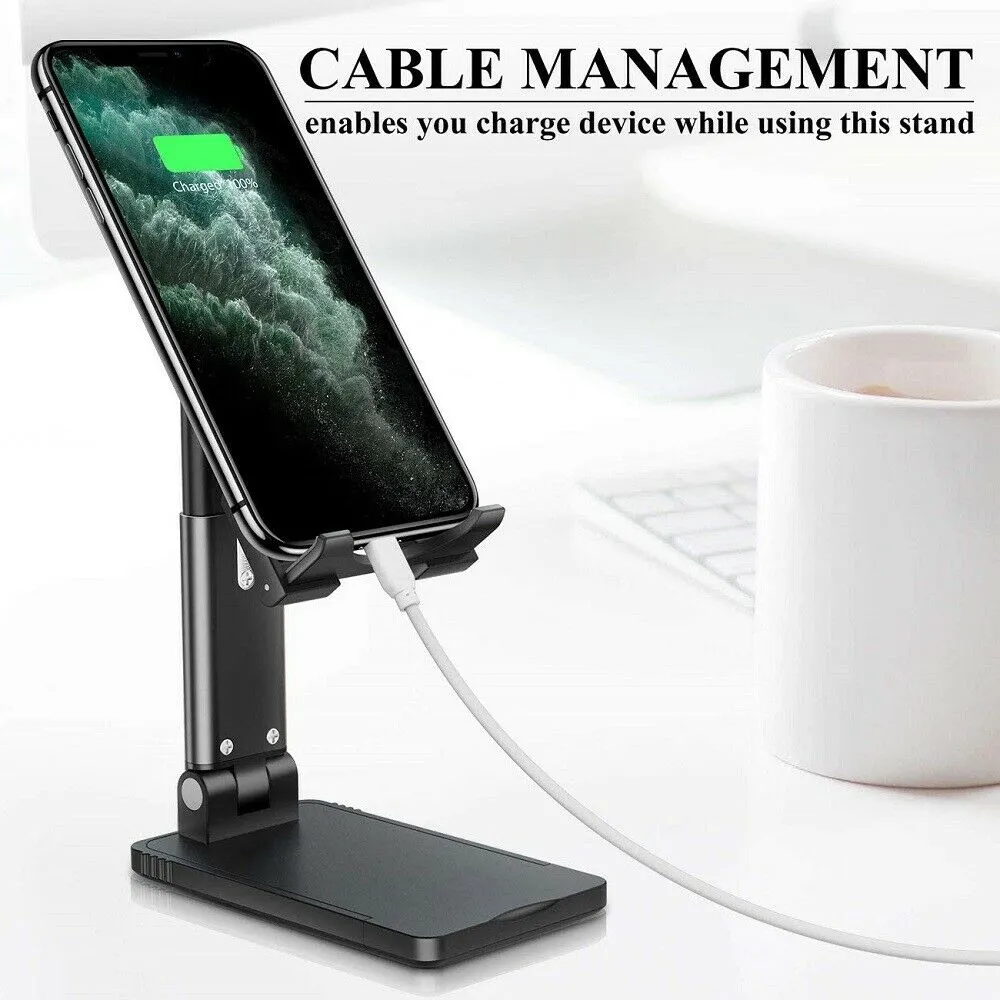 Cell Phone Tablet Stand Desktop Holder Table Cell Foldable Adjustable and mounted