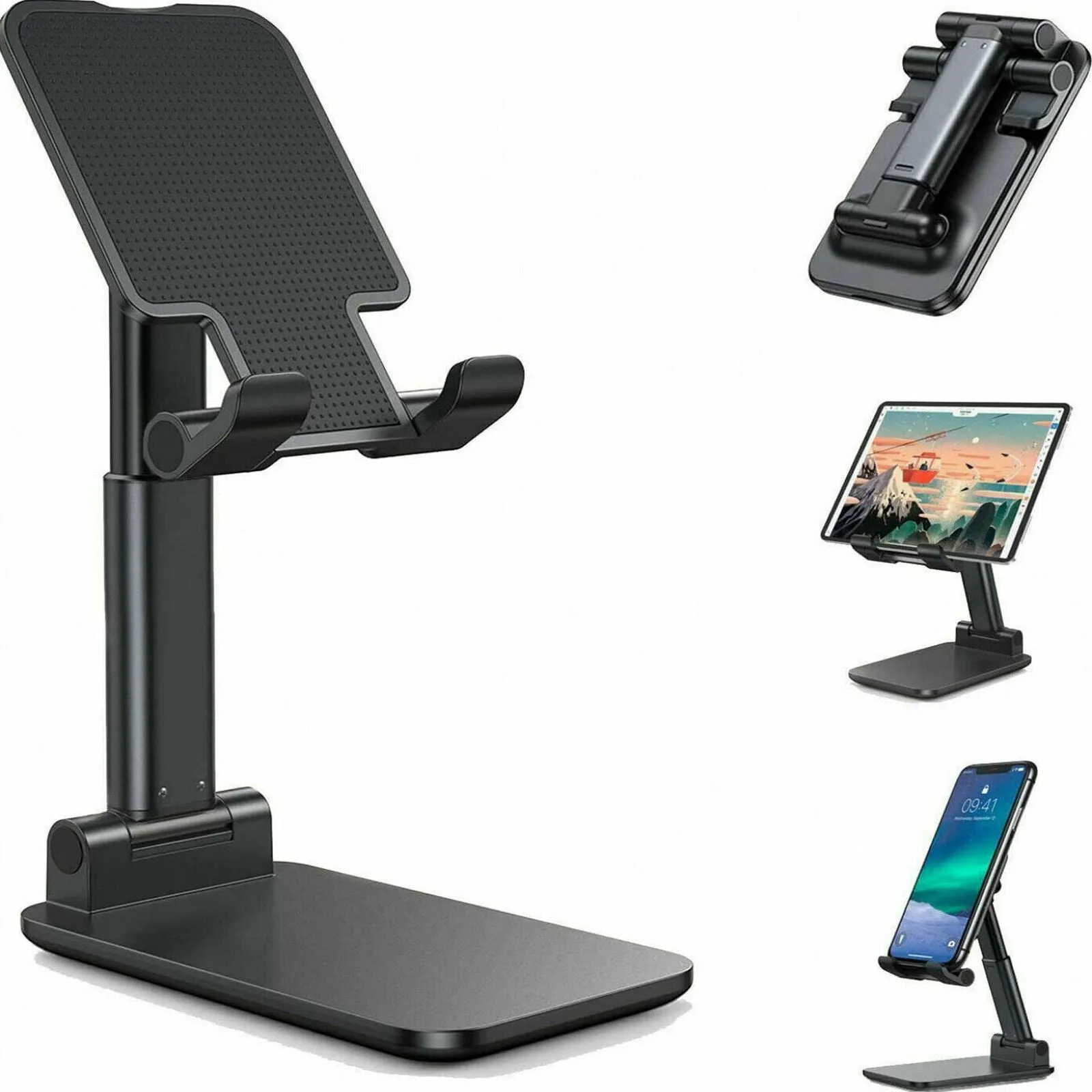 Cell Phone Tablet Stand Desktop Holder Table Cell Foldable Adjustable and mounted