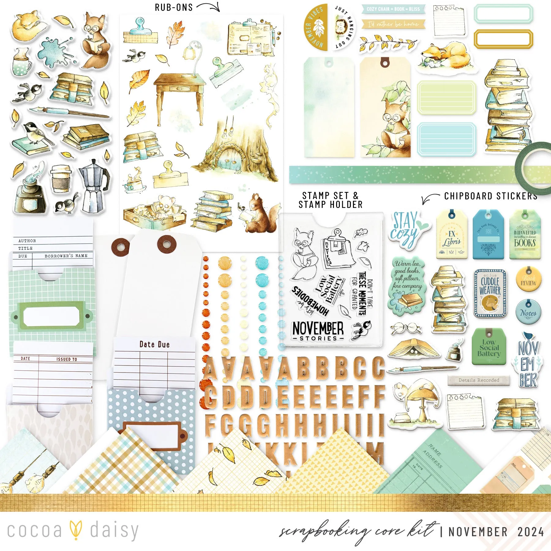 Chapters Scrapbooking Kit - No Add Ons - November 2024