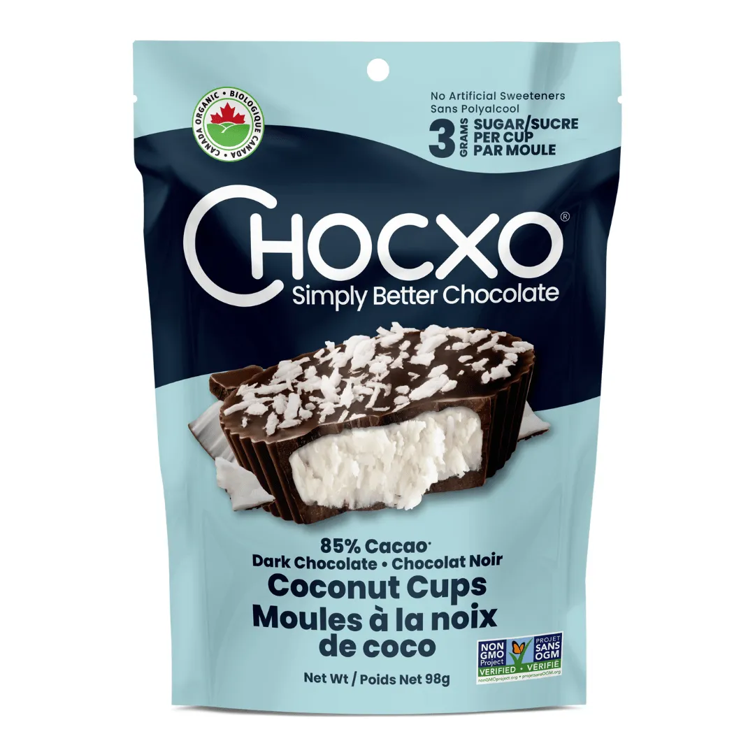 ChocXo Dark Chocolate Coconut Cups (98g)