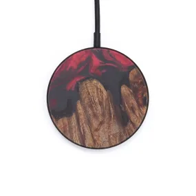 Circle Wood Resin Wireless Charger - Athene (Dark Red, 605996)