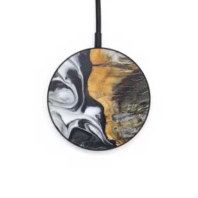 Circle Wood Resin Wireless Charger - Ayden (Black & White, 706731)