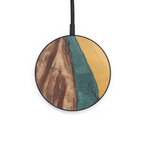 Circle Wood Resin Wireless Charger - Building (Mosaic, 606028)