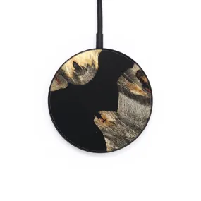 Circle Wood Resin Wireless Charger - Collins (Pure Black, 677083)