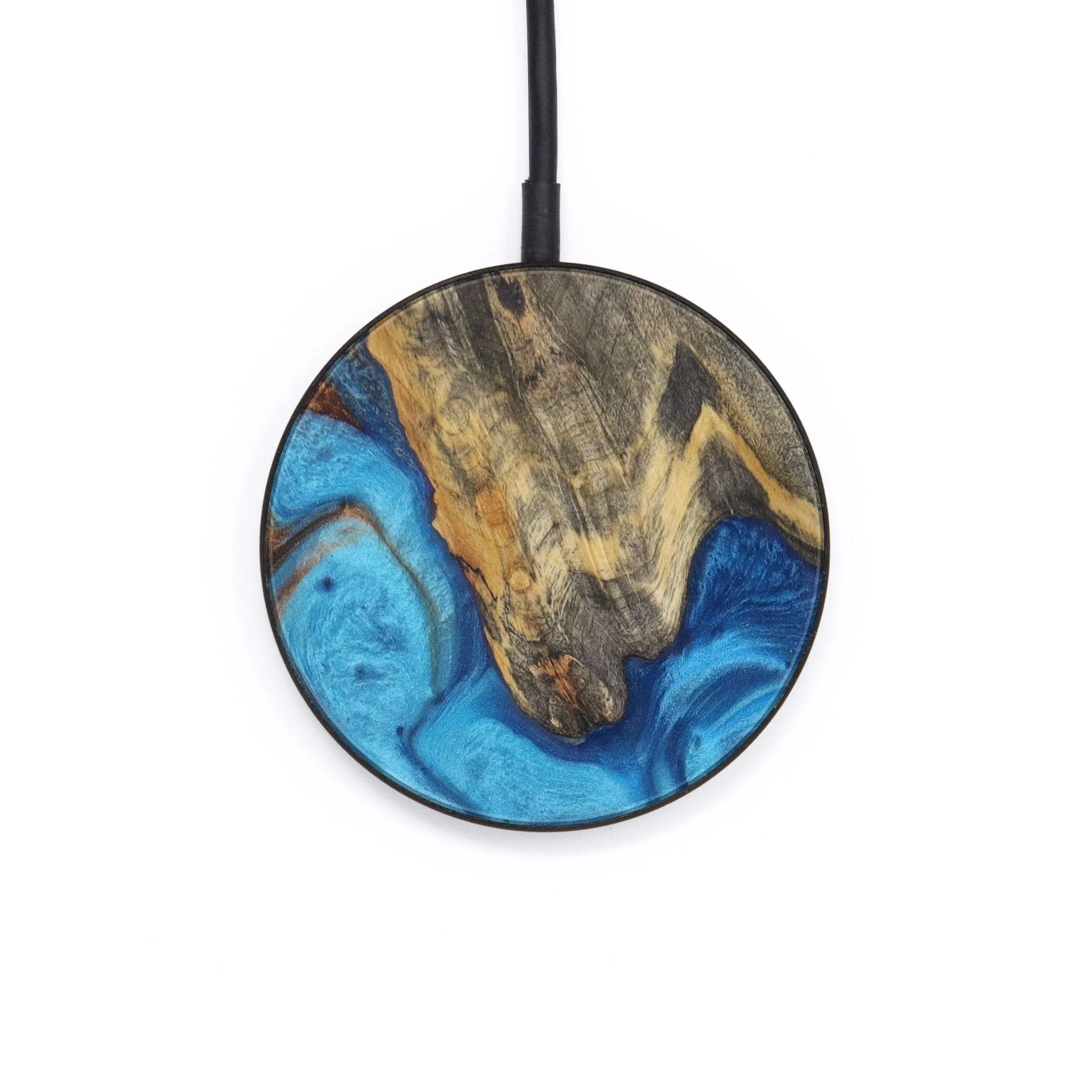 Circle Wood Resin Wireless Charger - Cory (Artist Pick, 611210)