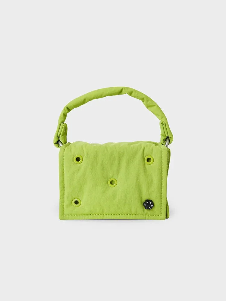 COLLER PETITE TOTE BAG APPLE GREEN