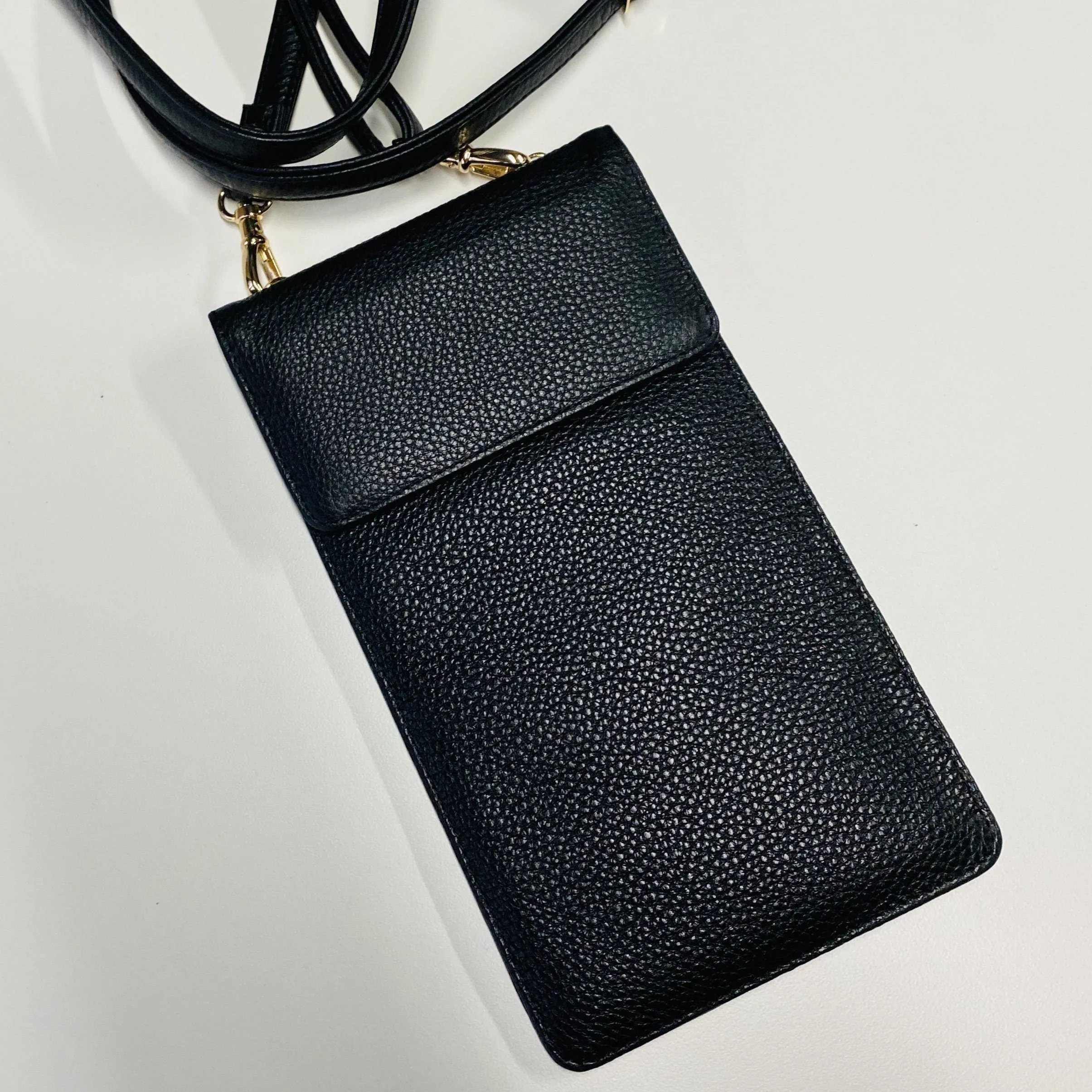 Cross Body Leather Phone Case With EMF Protection: Our Exclusive AUGUST Crossbody Faraday Bag--Stylish Radiation Protection, RFID Credit Card Slots, Plus A Place For Your Essentials