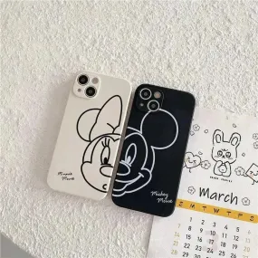 Cute Disney Mickey Minnie Couple Phone Case (For iPhones)