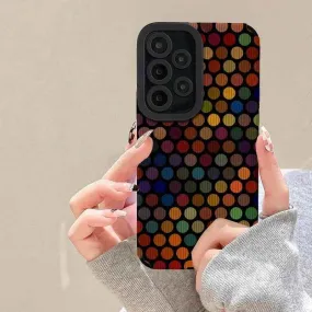 Cute Phone Cases for Galaxy A54, A53, A52S, A52, A14, A33, A13, A34, A32, A51, A73, A72, A71, A12, A22, A23, and many more - Colorful Cover - TSP400