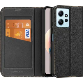 Dux Ducis Skin X2 Tough Rugged Flip Wallet Case for Xiaomi Redmi Note 12 4G - Black