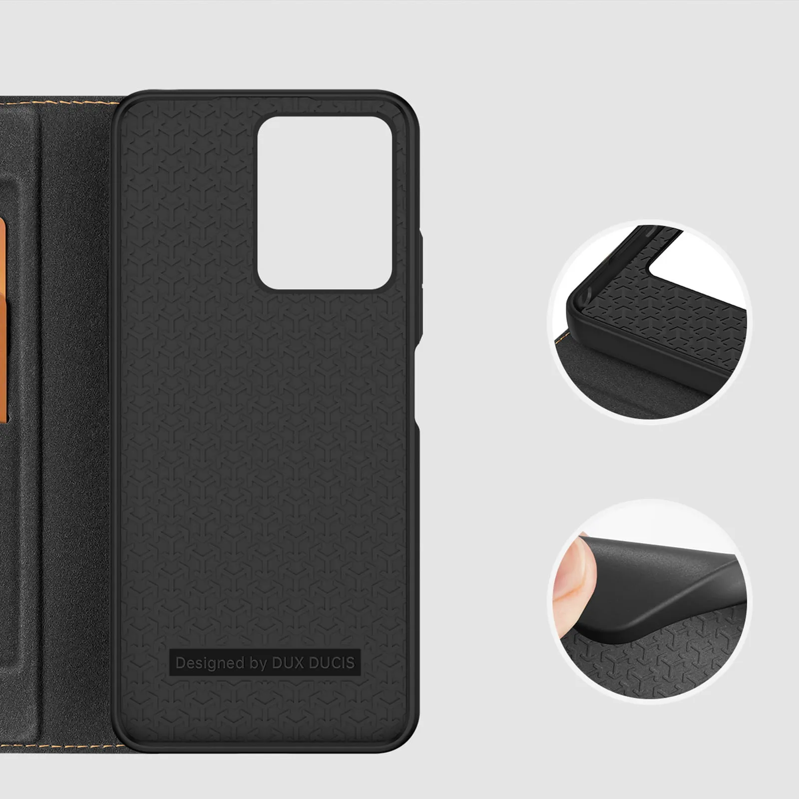 Dux Ducis Skin X2 Tough Rugged Flip Wallet Case for Xiaomi Redmi Note 12 4G - Black