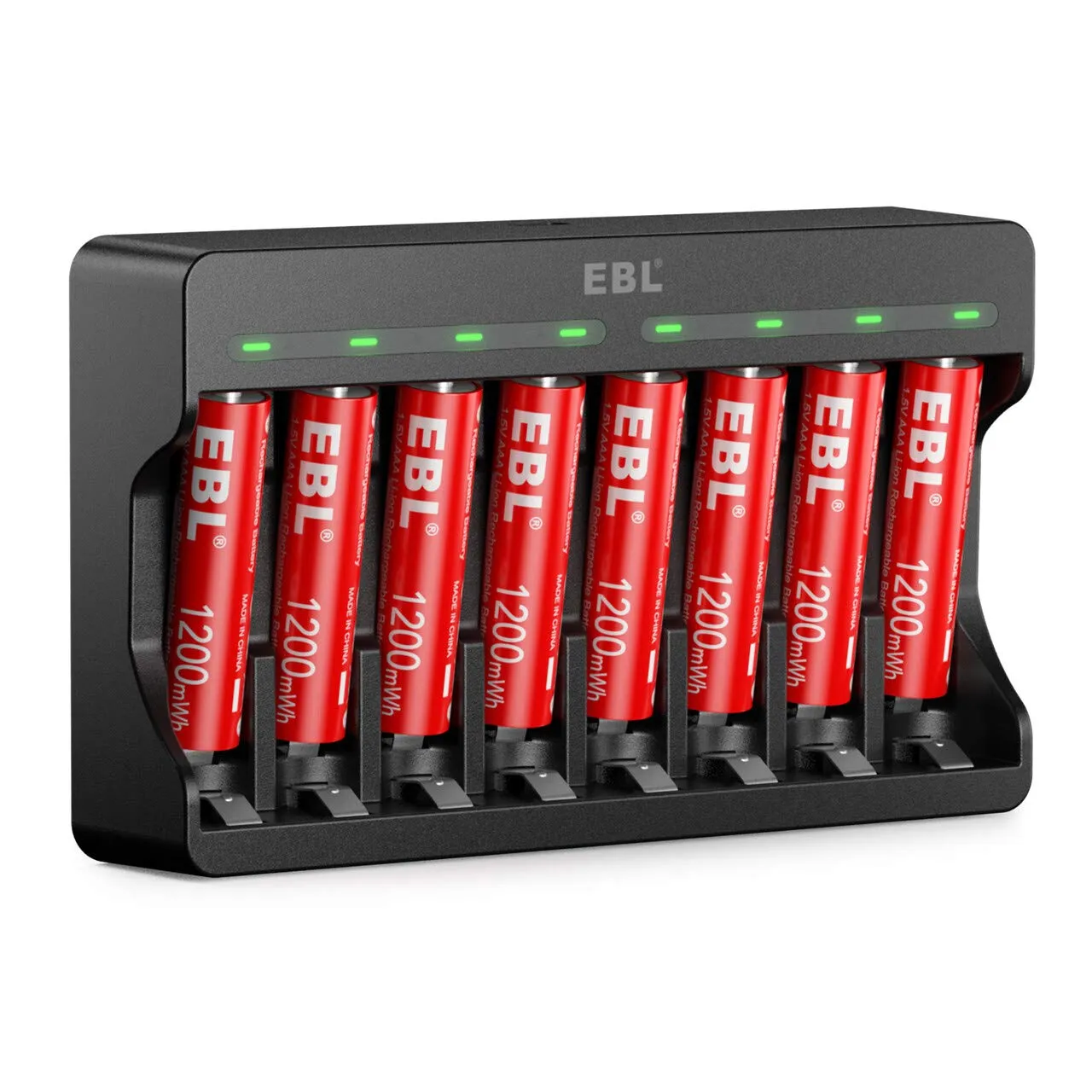 EBL Lithium Battery Charger with 1.5V AA AAA Li-ion Batteries