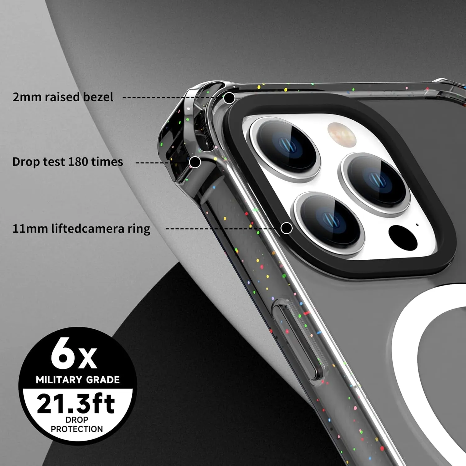 Entronix Apple iPhone 15 Pro Max/14 Pro Max [Magnetic-Compatible] Case - Bouncy Bumper,