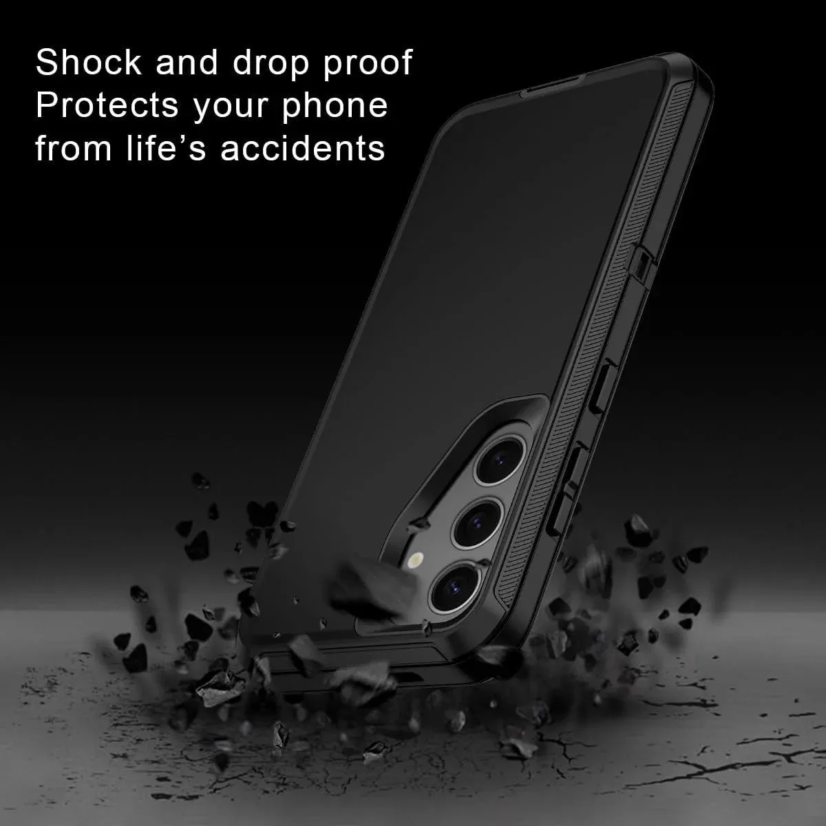 Entronix Heavy Duty Case for Samsung Galaxy S25 Plus, Triple-Layer & Full Protection,